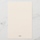 Paarse vlinderbloem en kruidenbriefpapier briefpapier (Achterkant)