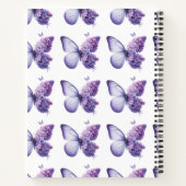 Paarse vlinderbloem Notitieboek (Achterkant)
