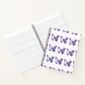 Paarse vlinderbloem Notitieboek (Binnen)