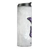 Paarse vlinderbloemigen - Aangepast Thermosbeker (Gedraaid links)