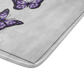 Paarse vlinderbloemigen Aangepaste snijraad Snijplank (Hoek)