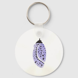 Paarse vlindercoop sleutelhanger