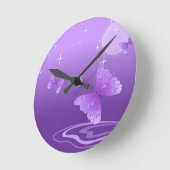 Paarse vlinderdieren prachtige liefdesbestemming ronde klok (Hoek)