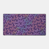 Paarse vlinderprint iriserend meisjesachtig bureaumat (Voorkant)