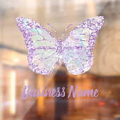 Paarse vlinderraam raamsticker (Vel 2)