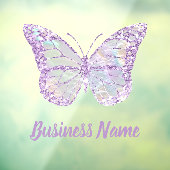 Paarse vlinderraam raamsticker (Vel 3)