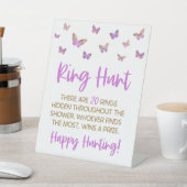 Paarse vlinderrog - Vrijgezellenfeest Reclamebord Met Voetstuk (Insitu)