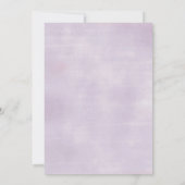 Paarse Vlinders Baby shower Uitnodiging (Achterkant)