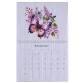PAARSE VLINDERS EN BLOEMEN 2025 KALENDER (Feb 2027)