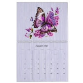 PAARSE VLINDERS EN BLOEMEN 2025 KALENDER (Jan 2027)