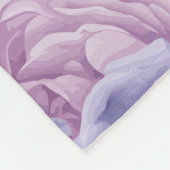 Paarse Vlinders en Bloemen Fleece Deken (Hoek)