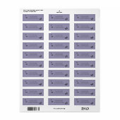 Paarse Vlinders Etiket (Full Sheet)
