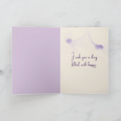 Paarse Vlinders Frans land Toile Fleurie Kaart (Binnen)