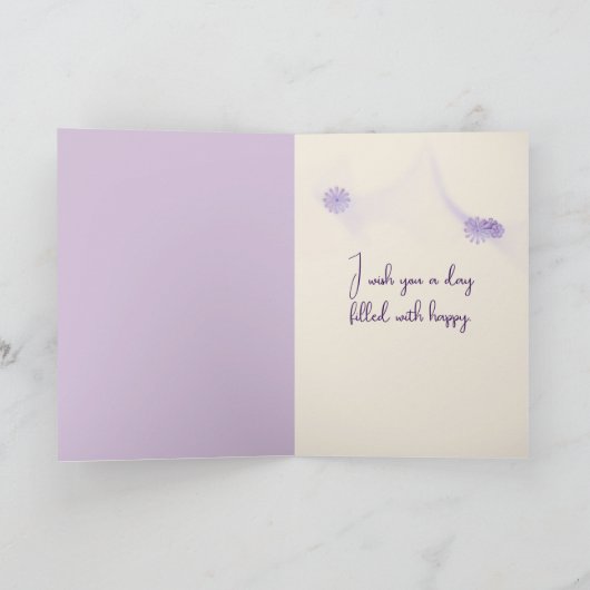 Paarse Vlinders Frans land Toile Fleurie Kaart (Binnen)