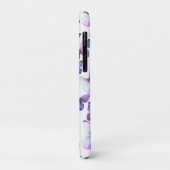 Paarse vlinders Modern Elegant Custom Monogram Case-Mate iPhone Case (Achterkant/links)