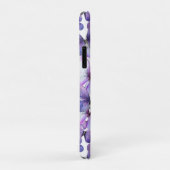 Paarse vlinders Modern Elegant Custom Monogram Case-Mate iPhone Case (Achterkant/rechts)