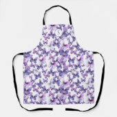 Paarse vlinders Modern Elegant Custom Monogram Schort (Voorkant)