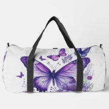 Paarse Vlinders op Bloem