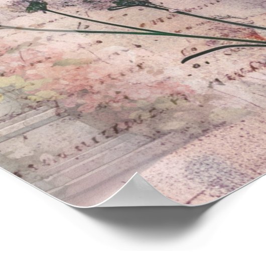 Paarse vlinders Poster (Hoek)