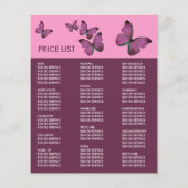 Paarse Vlinders, Schoonheidsspecialiste, Schoonhei Flyer (Achterkant)