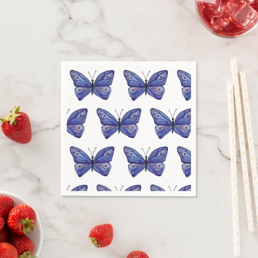 Paarse vlinders servetten (Insitu)