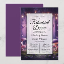 Paarse vlinders Starlit Skies repetitie diner