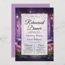 Paarse vlinders Starlit Skies repetitie diner