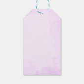 Paarse vlinders Victoriaans bruids thee party Cadeaulabel (Achterkant)