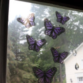 Paarse vlinders Vlindervlieg Natuur Lovers Raamsticker