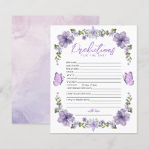 Paarse vlinders voorspelling voor Baby spel