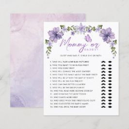 Paarse vlinders Waterverf mama of papa spel