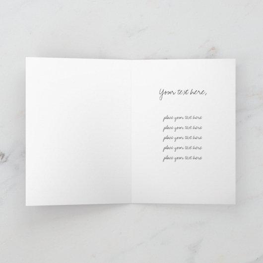 Paarse vlinders Wenskaart Bedankkaart (Binnen)