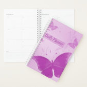 Paarse vlinders zacht dagelijks planner (Display)