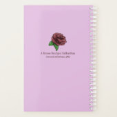 Paarse vlinders zacht dagelijks planner (Achterkant)