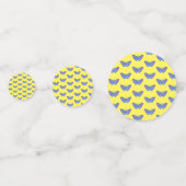 Paarse vlindertekening confetti (Achterkanten)