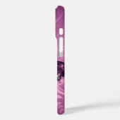 paarse vlindervectorkunst Case-Mate iPhone case (Achterkant / Links)