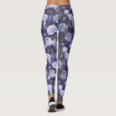 Paarse vlindervlinder Leggings (Achterkant)