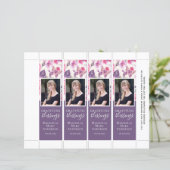 Paarse vlindervlinder Sjabloon Bladwijzer (Staand voorkant)