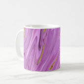 Paarse vloeibare constructie koffiemok (Voorkant links)