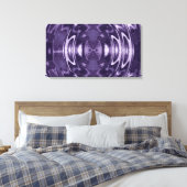 Paarse Vloeibare Spiegel Abstract Patroon Kunst Canvas Afdruk (Insitu (Slaapkamer))