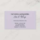 Paarse Vloeibare Swirl Flow Groovy Stripe Y2K Patr Visitekaartje (Achterkant)