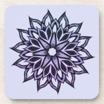 Paarse Vloer Abstract Mandala