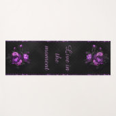 Paarse Vloer met Gepersonaliseerd Citaat Yogamat (Voorkant (horizontaal))