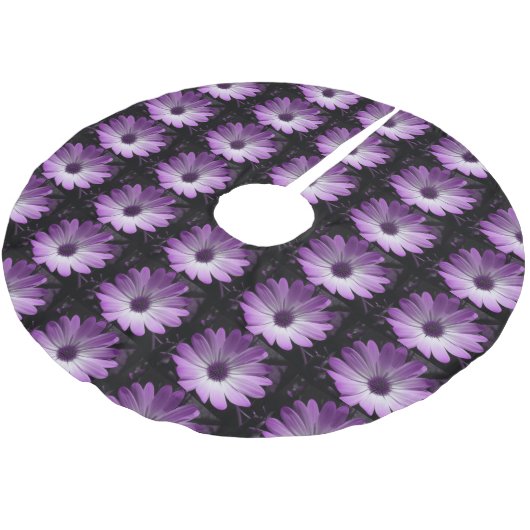 Paarse vloerbedekking kerstboom rok (Gekanteld)