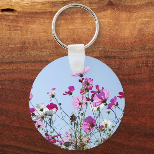  Paarse Vloerbeemdfoto Sleutelhanger (Achterkant)