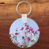 Paarse Vloerbeemdfoto Sleutelhanger (Voorkant)