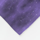 Paarse vlootsdeken. fleece deken (Hoek)