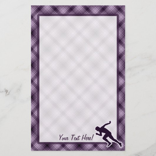 Paarse vlucht briefpapier (Voorkant)