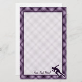 Paarse vlucht briefpapier (Voorkant / Achterkant)