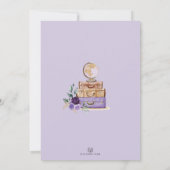 Paarse vlucht Vrijgezellenfeest Miss to Mrs. Kaart (Achterkant)